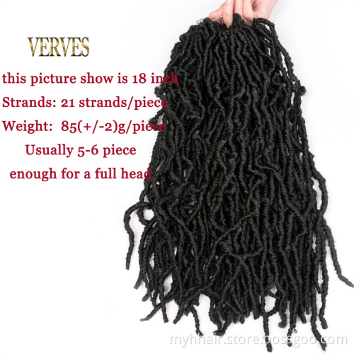 10 Pcs 18 - 36 inch 20 roots/pack,Afro Locs twist Ombre Synthetic Braiding Hair extensions Long New Locs Crochet Braid hair